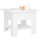 vidaXL Mesa de centro madera contrachapada blanco 55x55x42 cm vidaXL Mesa de centro madera contrachapada blanco 55x55x42 cm