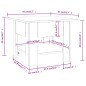 vidaXL Mesa de centro madera contrachapada blanco 55x55x42 cm vidaXL Mesa de centro madera contrachapada blanco 55x55x42 cm
