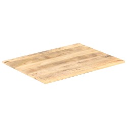 vidaXL Superficie de mesa madera maciza de mango 15-16 mm 80x60 cm