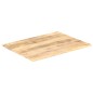 vidaXL Superficie de mesa madera maciza de mango 15-16 mm 80x60 cm