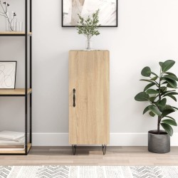 vidaXL Aparador madera contrachapada color roble Sonoma 34,5x34x90 cm