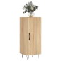 vidaXL Aparador madera contrachapada color roble Sonoma 34,5x34x90 cm