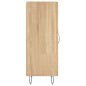 vidaXL Aparador madera contrachapada color roble Sonoma 34,5x34x90 cm