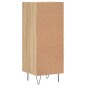 vidaXL Aparador madera contrachapada color roble Sonoma 34,5x34x90 cm