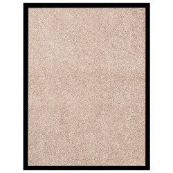 vidaXL Felpudo beige 60x80 cm