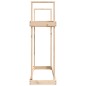 vidaXL Leñero de madera maciza de pino 110x35x108,5 cm