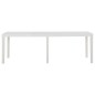 vidaXL Mesa de jardín PP blanco 220x90x72 cm