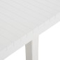 vidaXL Mesa de jardín PP blanco 220x90x72 cm