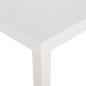 vidaXL Mesa de jardín PP blanco 220x90x72 cm