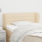 vidaXL Cabecero de tela color crema 103x23x78/88 cm vidaXL Cabecero de tela color crema 103x23x78/88 cm