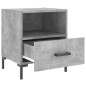 vidaXL Mesita de noche madera ingeniería gris hormigón 40x35x47,5 cm vidaXL Mesita de noche madera ingeniería gris hormigón 40x35x47,5 cm