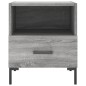 vidaXL Mesita de noche madera ingeniería gris hormigón 40x35x47,5 cm vidaXL Mesita de noche madera ingeniería gris hormigón 40x35x47,5 cm