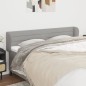 vidaXL Cabecero de tela gris claro 183x23x78/88 cm vidaXL Cabecero de tela gris claro 183x23x78/88 cm