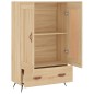 vidaXL Aparador alto madera de ingeniería roble Sonoma 69,5x31x115 cm vidaXL Aparador alto madera de ingeniería roble Sonoma 69,5x31x115 cm