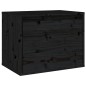 vidaXL Armario de pared de madera maciza de pino negro 45x30x35 cm vidaXL Armario de pared de madera maciza de pino negro 45x30x35 cm