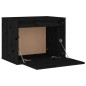 vidaXL Armario de pared de madera maciza de pino negro 45x30x35 cm vidaXL Armario de pared de madera maciza de pino negro 45x30x35 cm