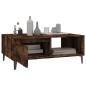 vidaXL Mesa de centro madera de ingeniería roble ahumado 90x60x35 cm vidaXL Mesa de centro madera de ingeniería roble ahumado 90x60x35 cm