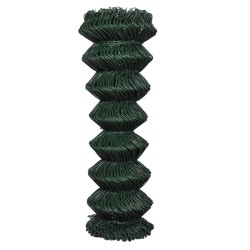 vidaXL Valla de tela metálica acero verde 1,25x25 m