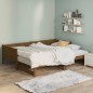 vidaXL Sofá cama extraíble madera maciza marrón miel 2x(90x200) cm vidaXL Sofá cama extraíble madera maciza marrón miel 2x(90x200) cm