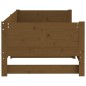 vidaXL Sofá cama extraíble madera maciza marrón miel 2x(90x200) cm vidaXL Sofá cama extraíble madera maciza marrón miel 2x(90x200) cm