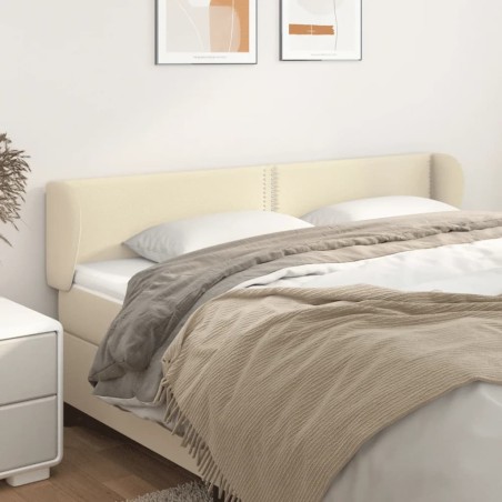 vidaXL Cabecero de cuero sintético color crema 183x23x78/88 cm