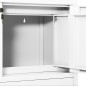 vidaXL Armario de oficina de acero blanco 90x40x102 cm