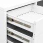 vidaXL Armario de oficina de acero blanco 90x40x102 cm
