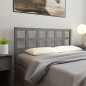 vidaXL Cabecero de cama madera maciza de pino gris 145,5x4x100 cm vidaXL Cabecero de cama madera maciza de pino gris 145,5x4x100 cm