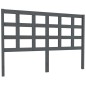 vidaXL Cabecero de cama madera maciza de pino gris 145,5x4x100 cm vidaXL Cabecero de cama madera maciza de pino gris 145,5x4x100 cm