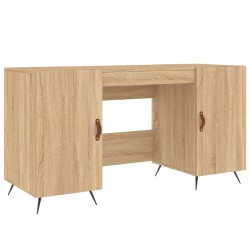 vidaXL Escritorio madera de ingeniería roble Sonoma 140x50x75 cm