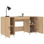 vidaXL Escritorio madera de ingeniería roble Sonoma 140x50x75 cm