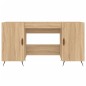 vidaXL Escritorio madera de ingeniería roble Sonoma 140x50x75 cm