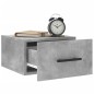 vidaXL Mesita de noche de pared color gris hormigón 35x35x20 cm vidaXL Mesita de noche de pared color gris hormigón 35x35x20 cm