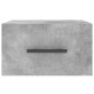 vidaXL Mesita de noche de pared color gris hormigón 35x35x20 cm vidaXL Mesita de noche de pared color gris hormigón 35x35x20 cm