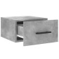 vidaXL Mesita de noche de pared color gris hormigón 35x35x20 cm vidaXL Mesita de noche de pared color gris hormigón 35x35x20 cm