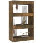 vidaXL Estantería/divisor madera ingeniería roble ahumado 60x30x103 cm vidaXL Estantería/divisor madera ingeniería roble ahumado 60x30x103 cm