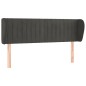vidaXL Cabecero de terciopelo gris oscuro 147x23x78/88 cm vidaXL Cabecero de terciopelo gris oscuro 147x23x78/88 cm