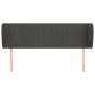 vidaXL Cabecero de terciopelo gris oscuro 147x23x78/88 cm vidaXL Cabecero de terciopelo gris oscuro 147x23x78/88 cm