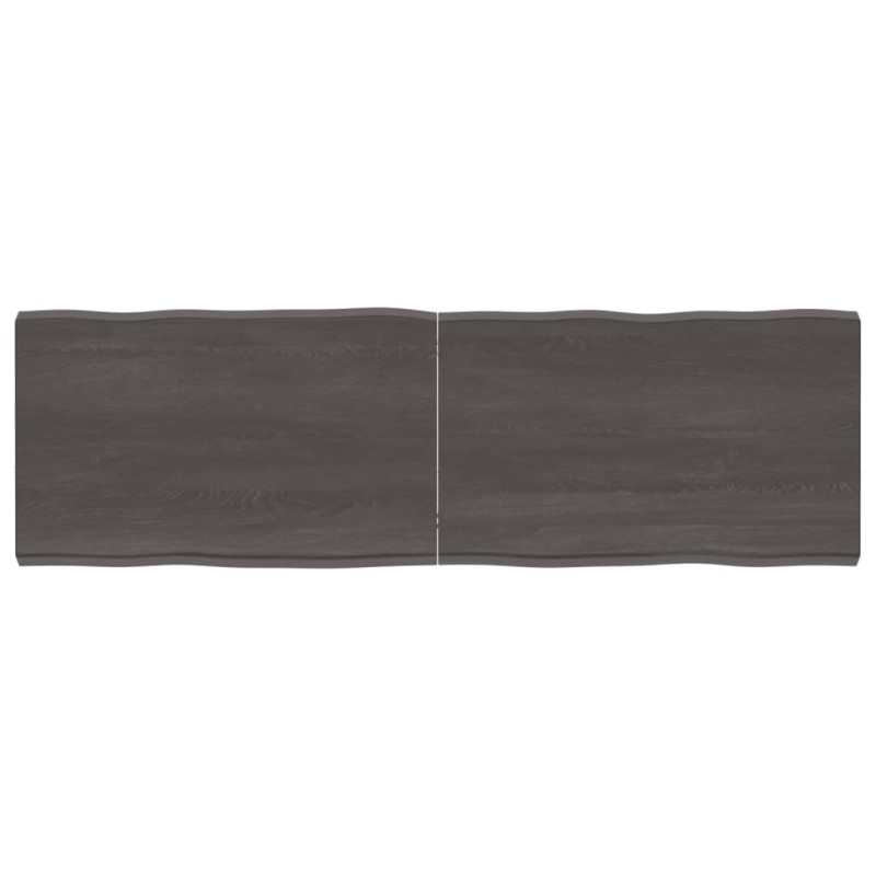vidaXL Tablero mesa madera tratada borde vivo marrón 160x50x(2-6) cm vidaXL Tablero mesa madera tratada borde vivo marrón 160x50x(2-6) cm