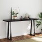 vidaXL Tablero mesa madera tratada borde vivo marrón 160x50x(2-6) cm vidaXL Tablero mesa madera tratada borde vivo marrón 160x50x(2-6) cm