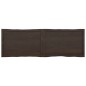 vidaXL Tablero mesa madera tratada borde vivo marrón 160x50x(2-6) cm vidaXL Tablero mesa madera tratada borde vivo marrón 160x50x(2-6) cm