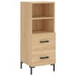 vidaXL Aparador madera contrachapada color roble Sonoma 34,5x34x90 cm vidaXL Aparador madera contrachapada color roble Sonoma 34,5x34x90 cm