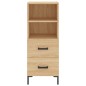 vidaXL Aparador madera contrachapada color roble Sonoma 34,5x34x90 cm vidaXL Aparador madera contrachapada color roble Sonoma 34,5x34x90 cm