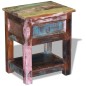 vidaXL Mesa auxiliar con 1 cajón madera maciza reciclada 43x33x51 cm vidaXL Mesa auxiliar con 1 cajón madera maciza reciclada 43x33x51 cm