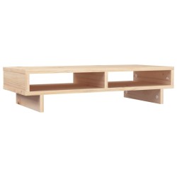vidaXL Soporte para monitor madera maciza de pino 60x27x14 cm