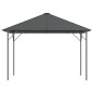 vidaXL Cenador con techo gris antracita 3x3 m