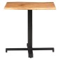 vidaXL Mesa de bistró borde natural madera maciza acacia 80x80x75 cm vidaXL Mesa de bistró borde natural madera maciza acacia 80x80x75 cm