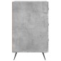 vidaXL Mesita de noche madera de ingeniería gris hormigón 40x40x66 cm vidaXL Mesita de noche madera de ingeniería gris hormigón 40x40x66 cm