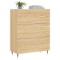vidaXL Aparador de madera de ingeniería roble Sonoma 69,5x34x90 cm vidaXL Aparador de madera de ingeniería roble Sonoma 69,5x34x90 cm