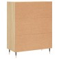 vidaXL Aparador de madera de ingeniería roble Sonoma 69,5x34x90 cm vidaXL Aparador de madera de ingeniería roble Sonoma 69,5x34x90 cm